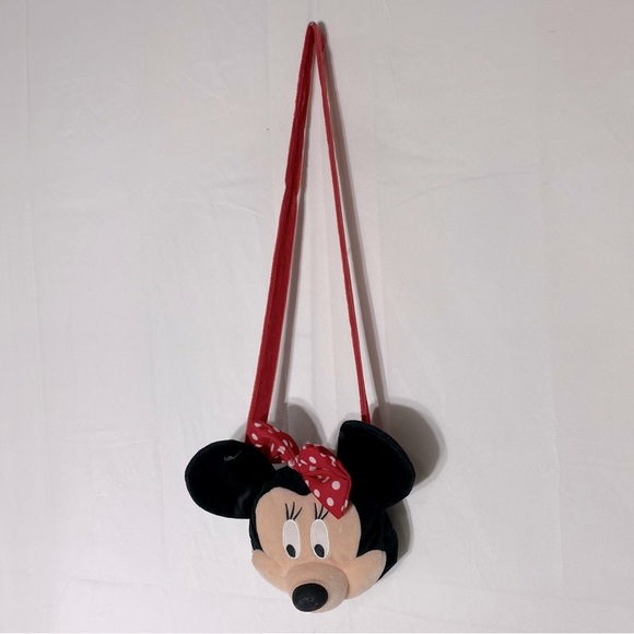 Disney Other - Disney Plush Minnie Mouse Head Purse Shoulder Bag Cross Body Bag